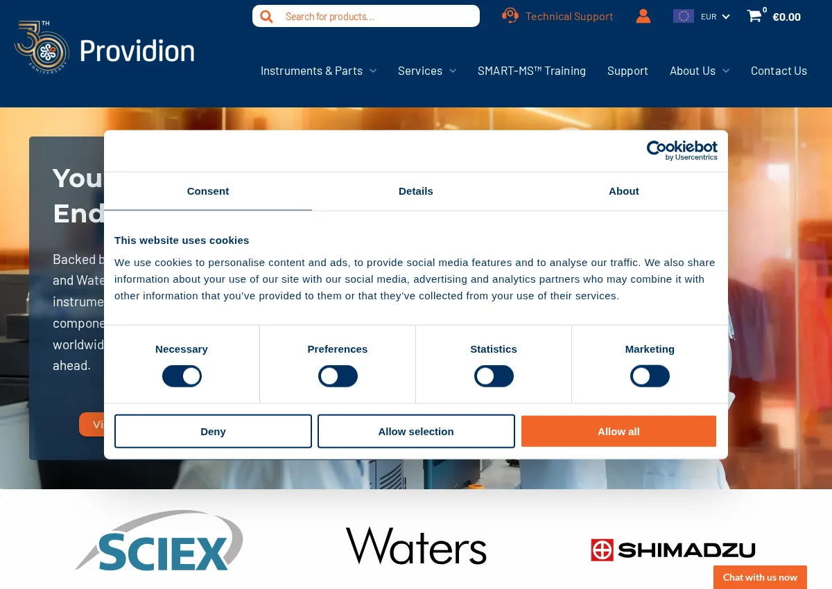 Store homepage