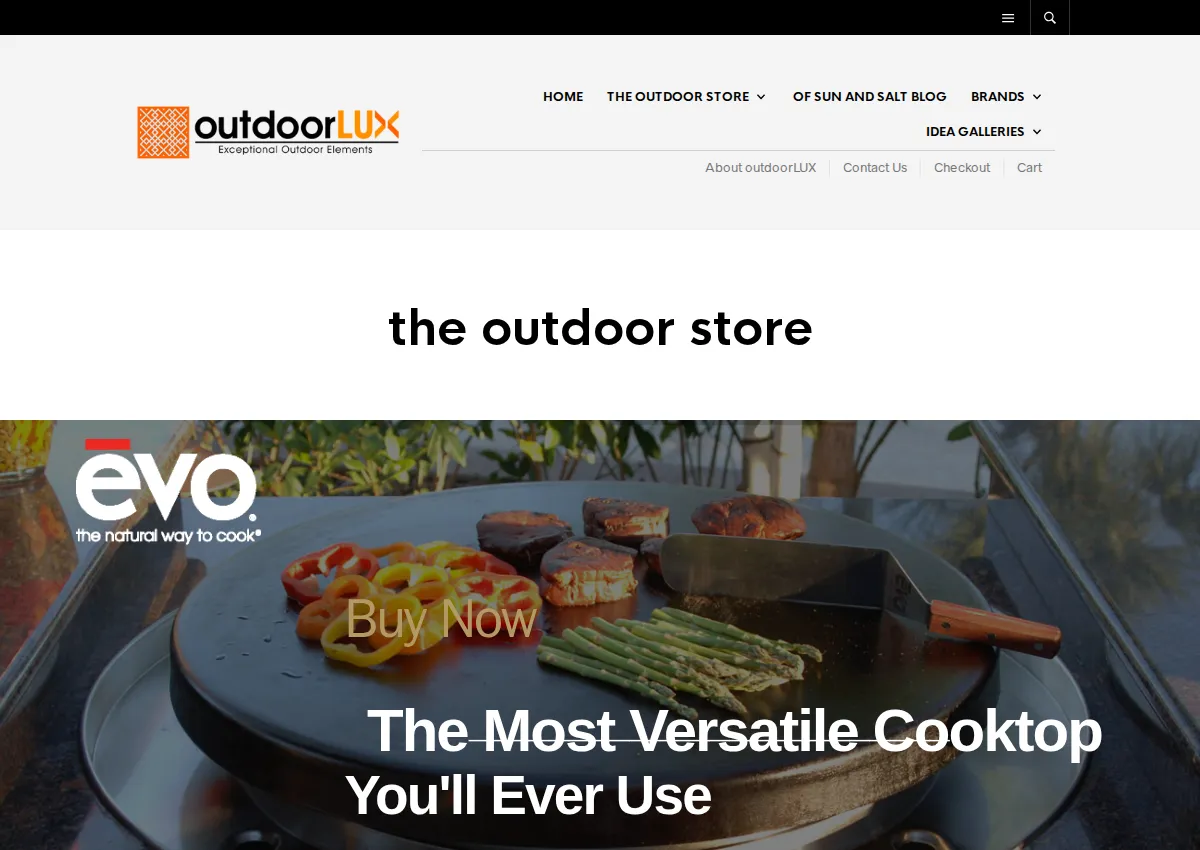 Store homepage