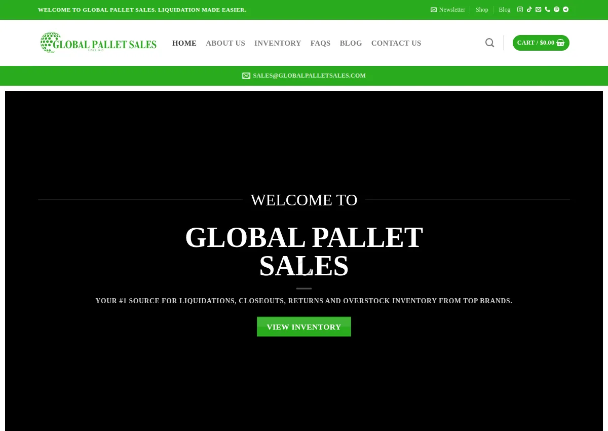 Store homepage