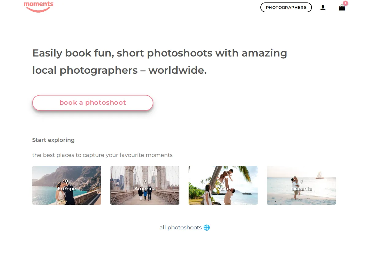 Store homepage