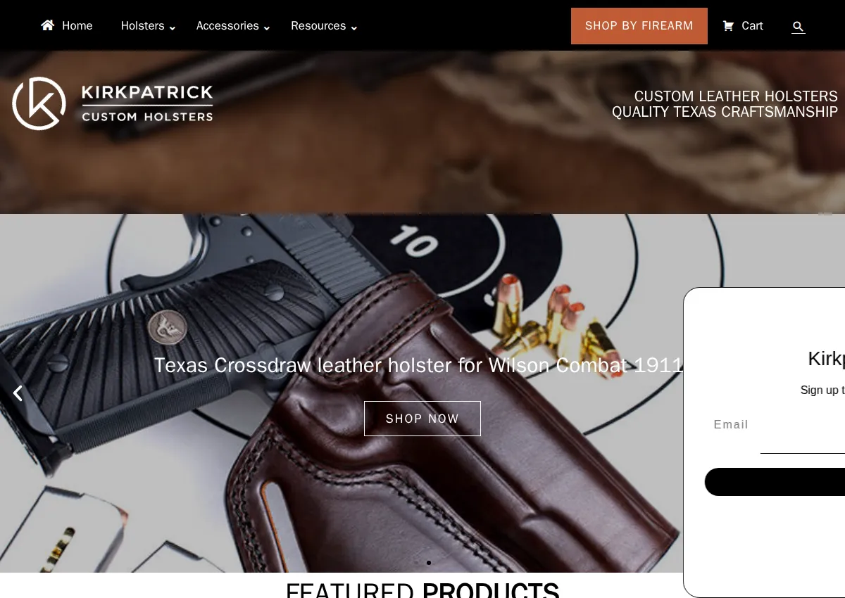 Store homepage