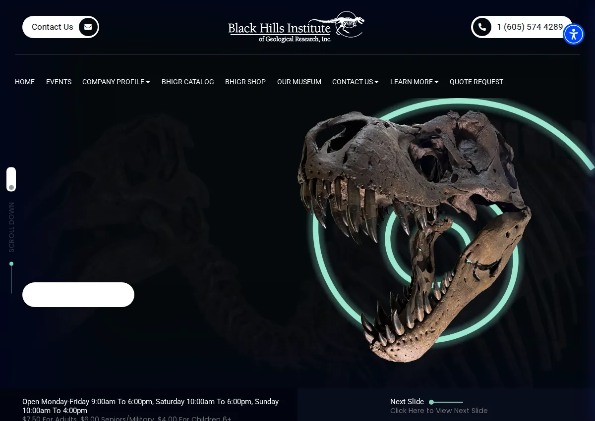 Store homepage