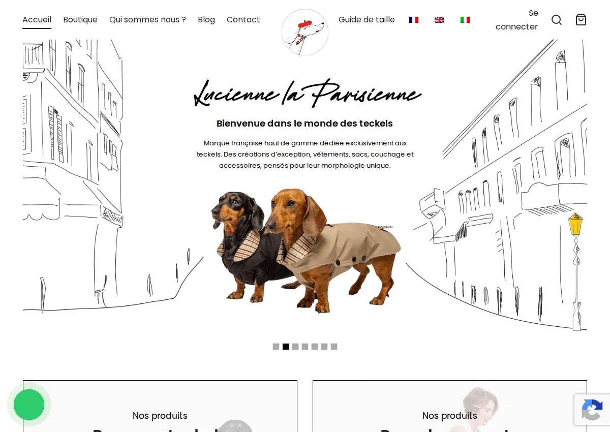 Store homepage