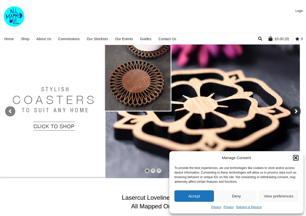 Store homepage