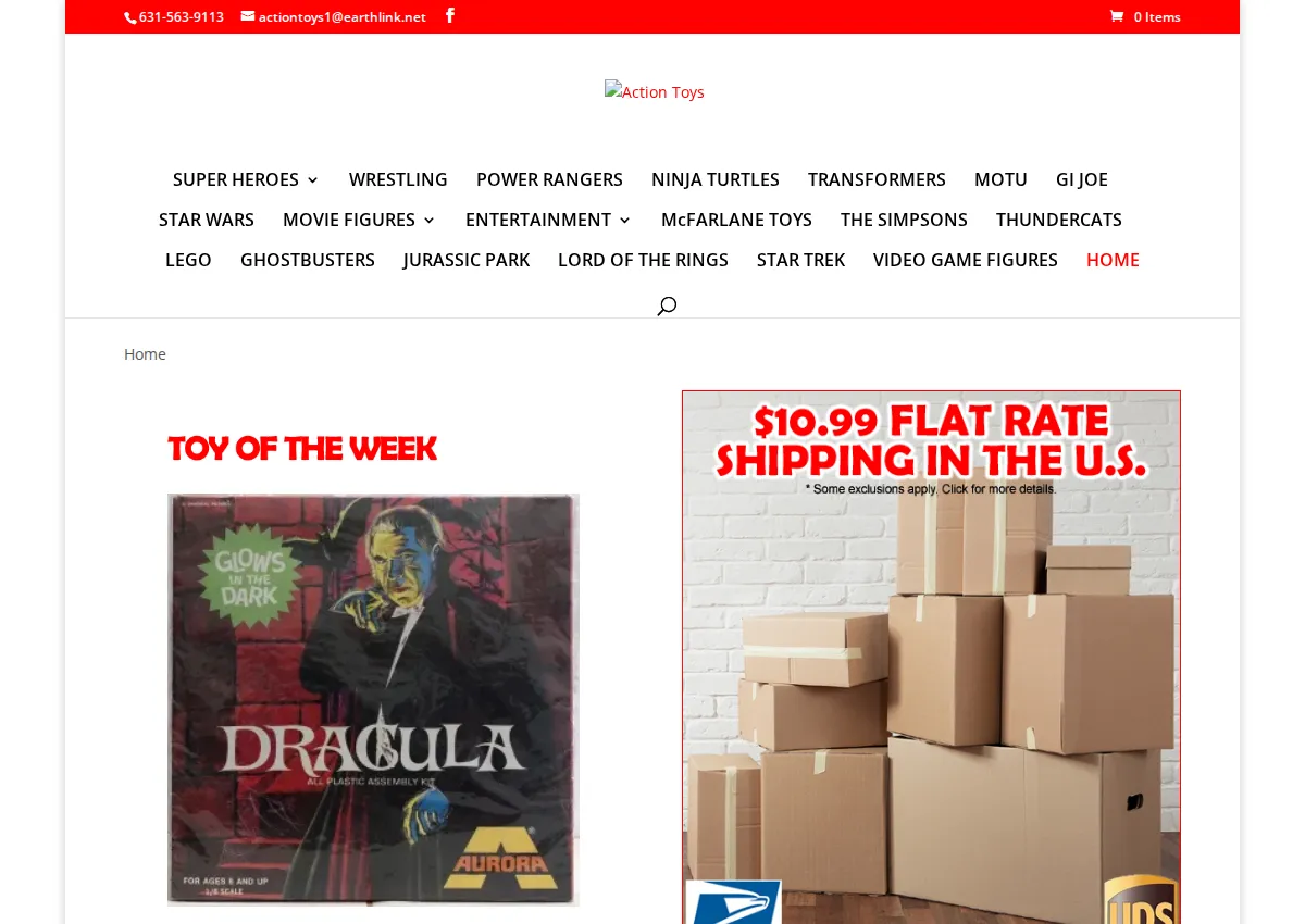 Store homepage