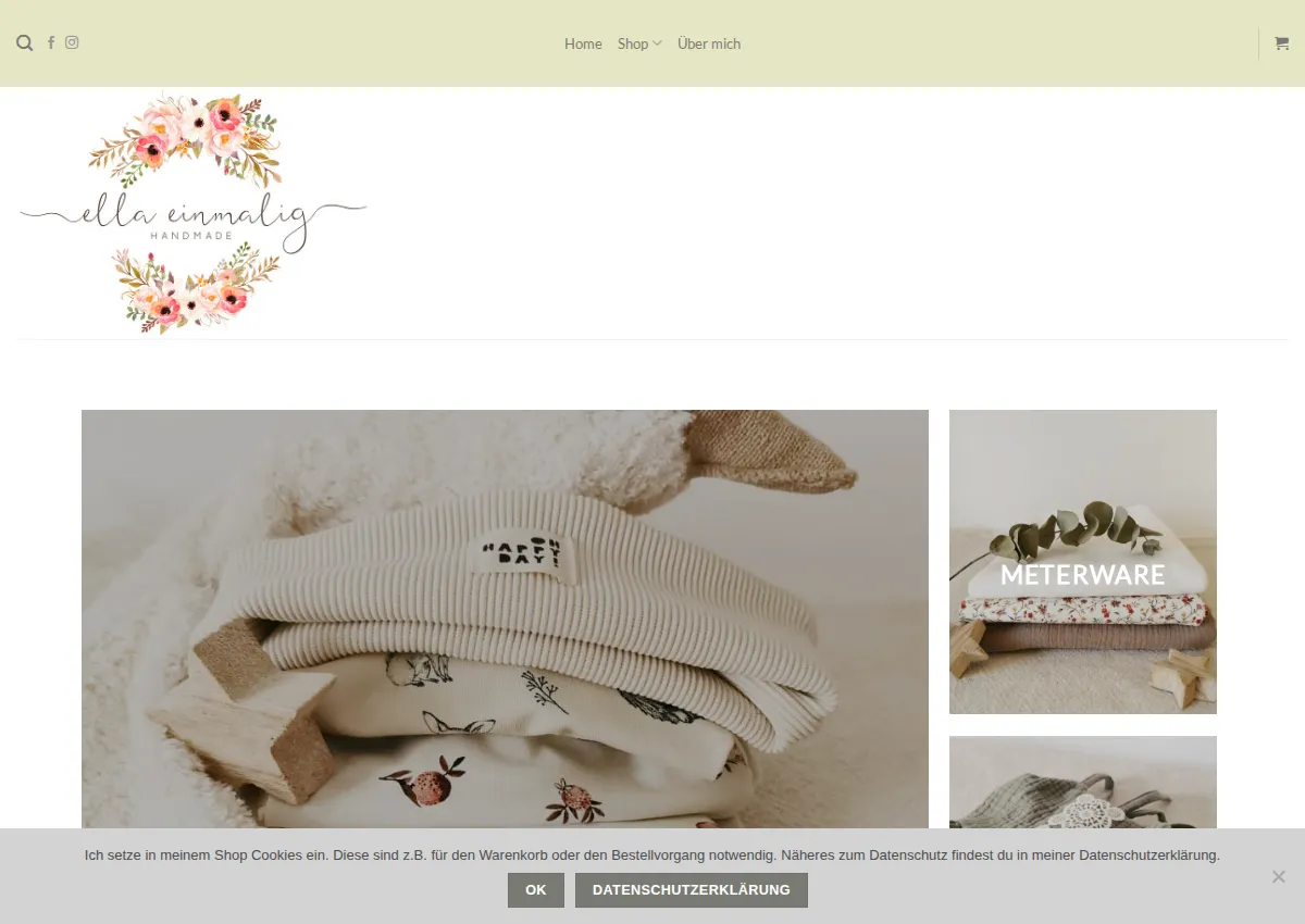 Store homepage
