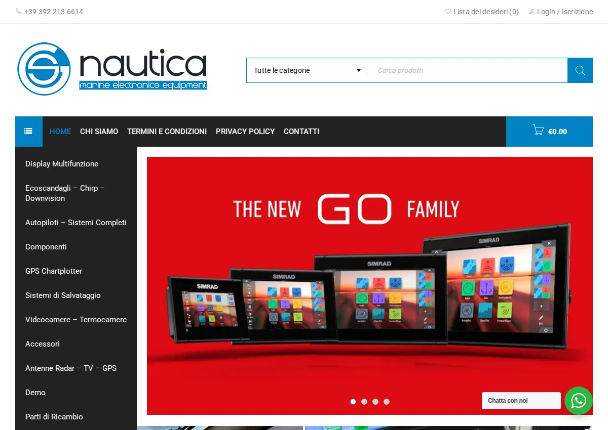 Store homepage