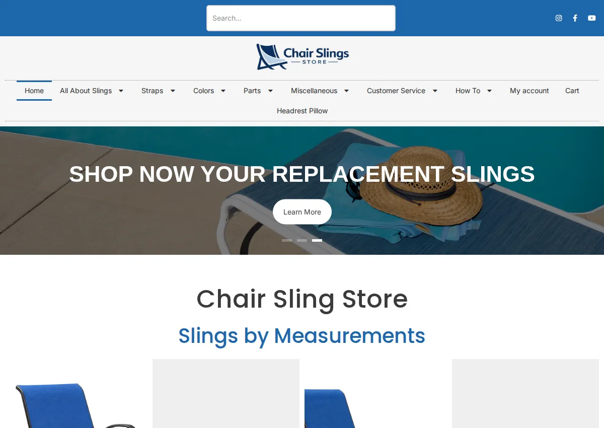 Store homepage