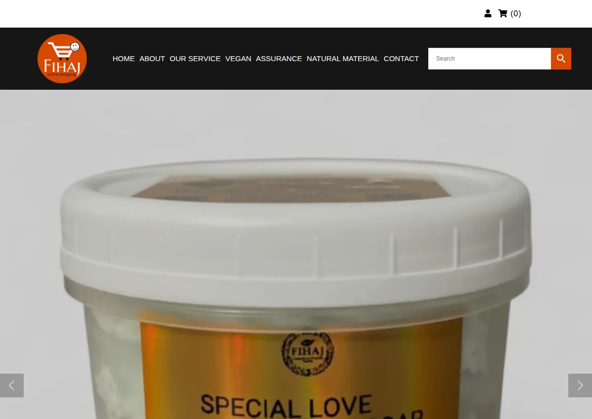 Store homepage