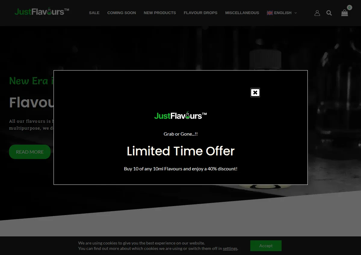 Store homepage