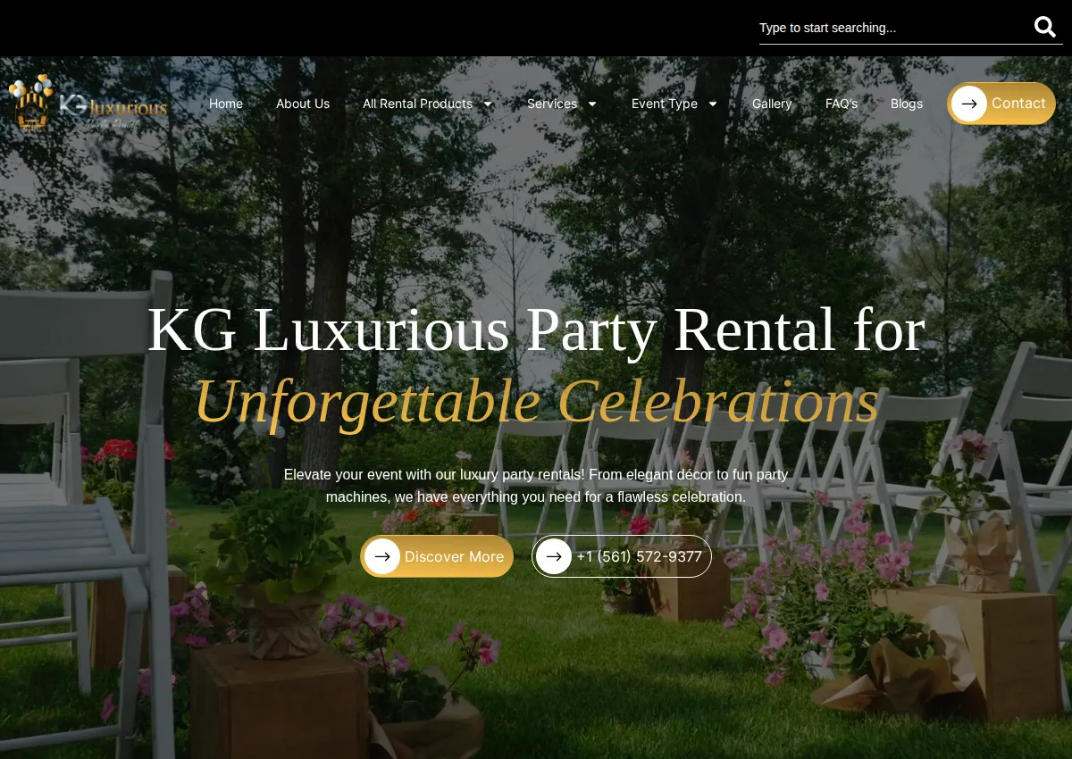 Store homepage