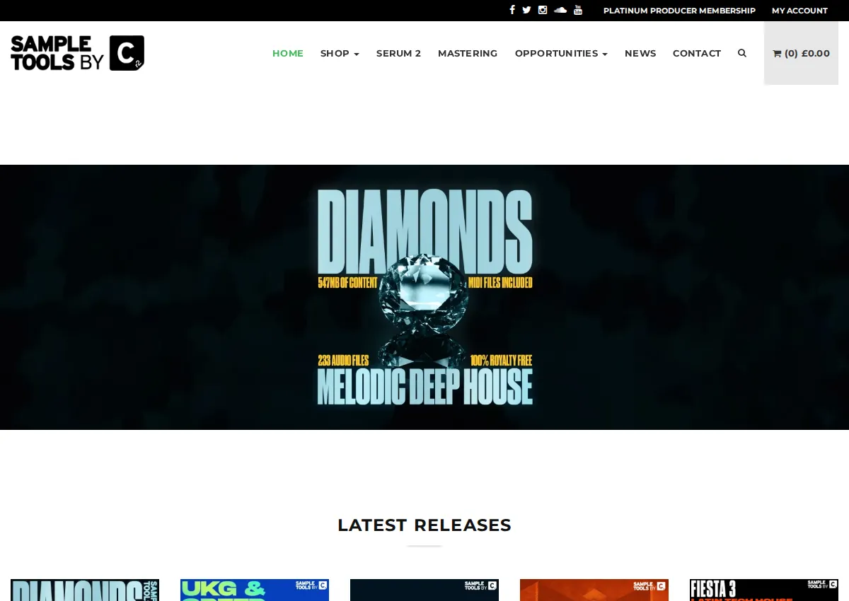 Store homepage