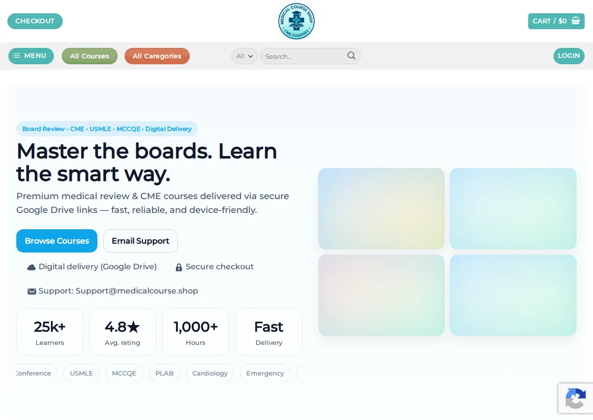 Store homepage