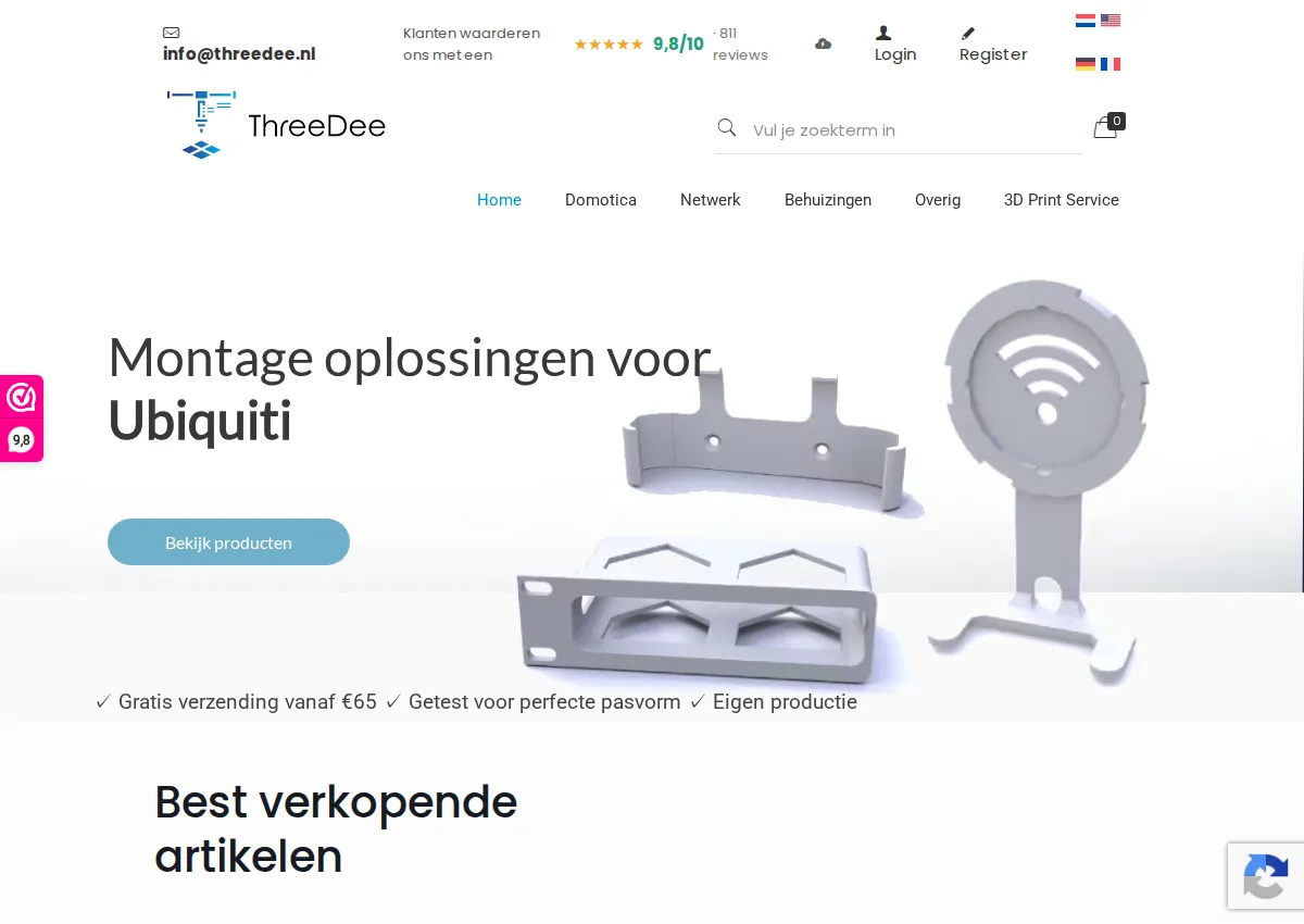Store homepage