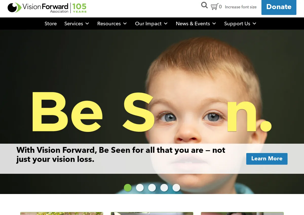 Store homepage
