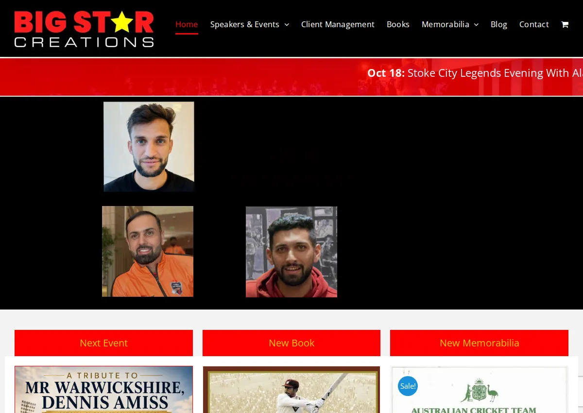 Store homepage