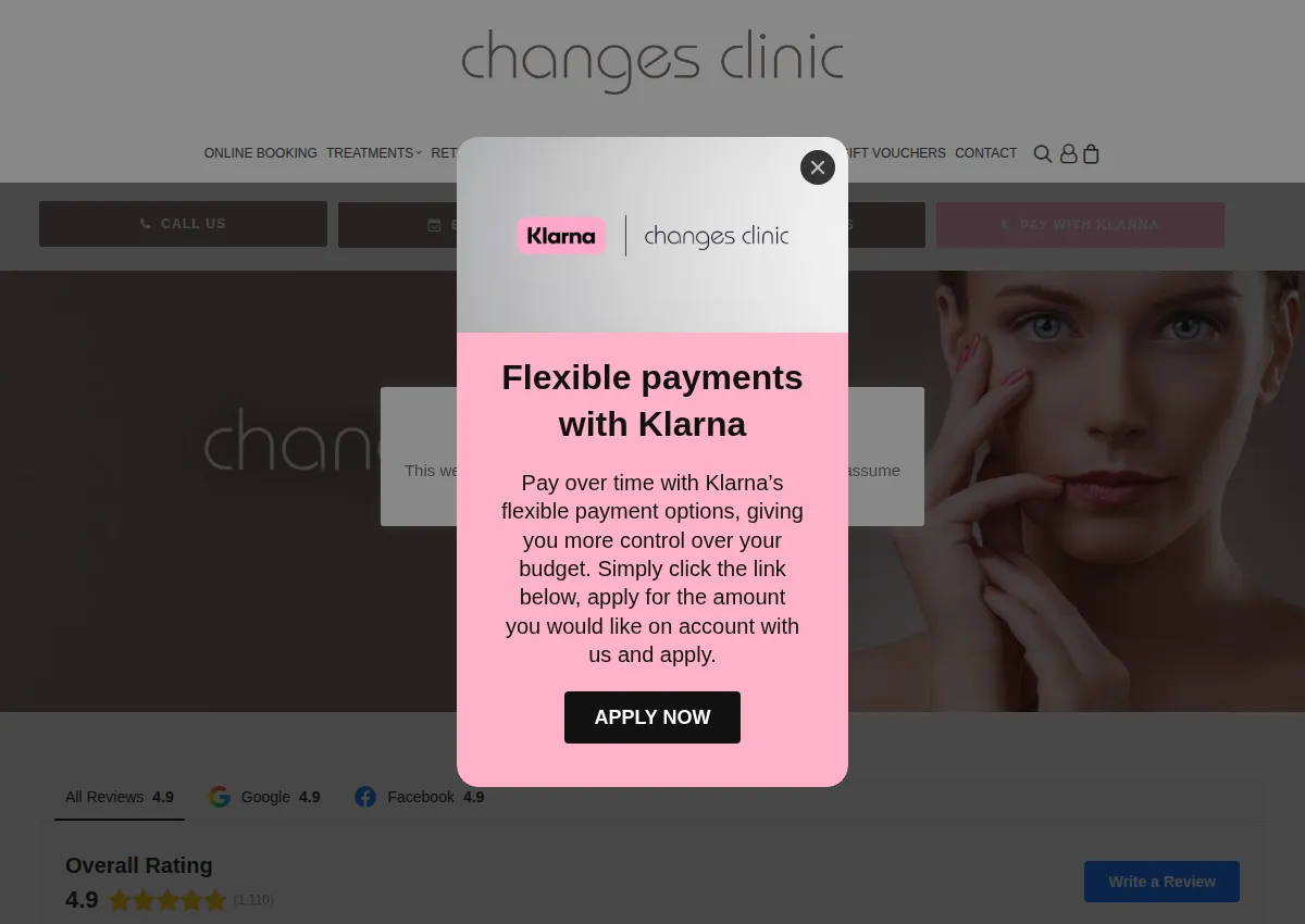 Store homepage