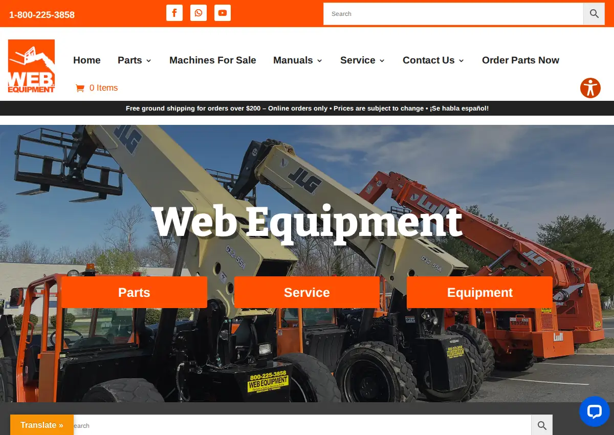 Store homepage
