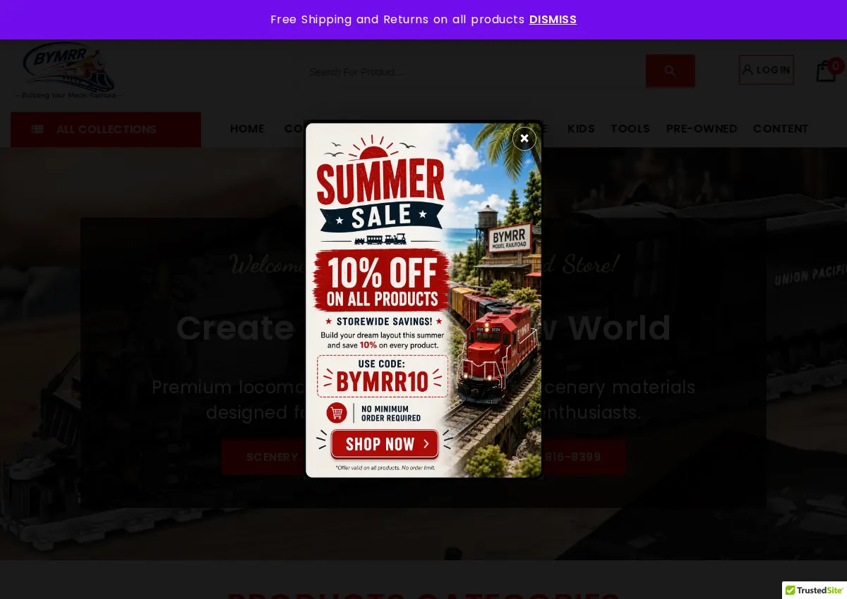 Store homepage