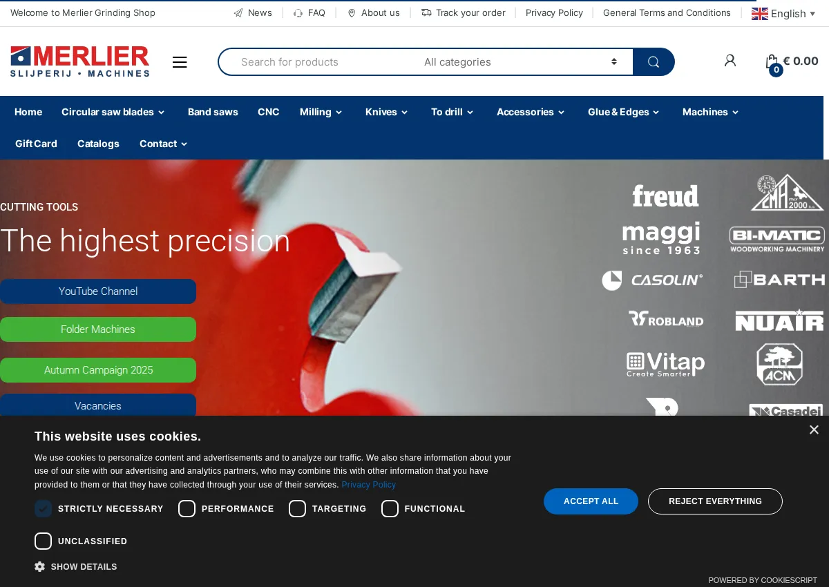Store homepage
