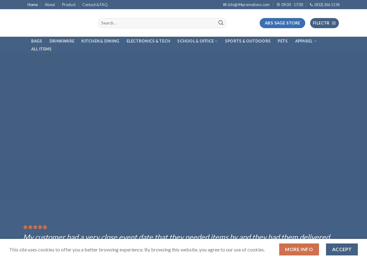 Store homepage