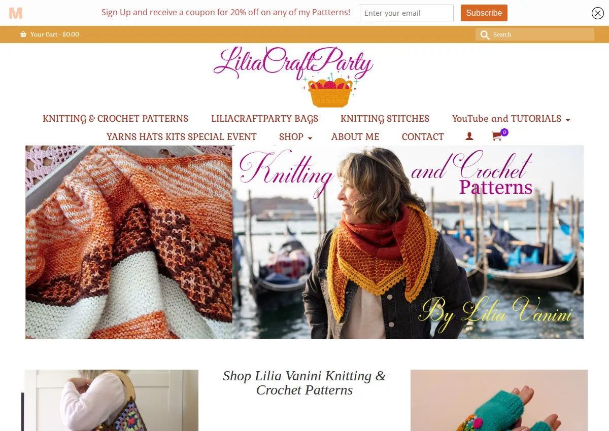 Store homepage