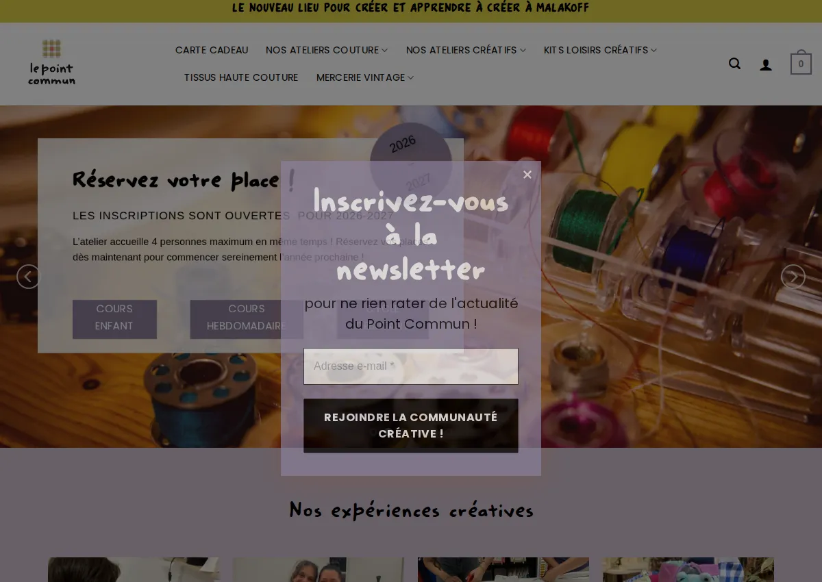 Store homepage