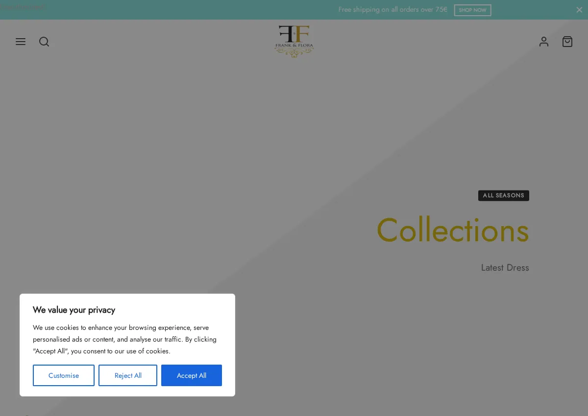 Store homepage