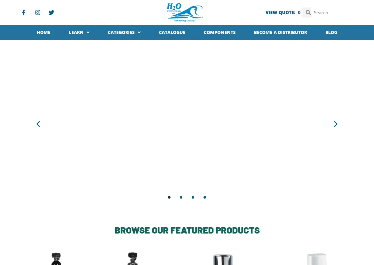 Store homepage