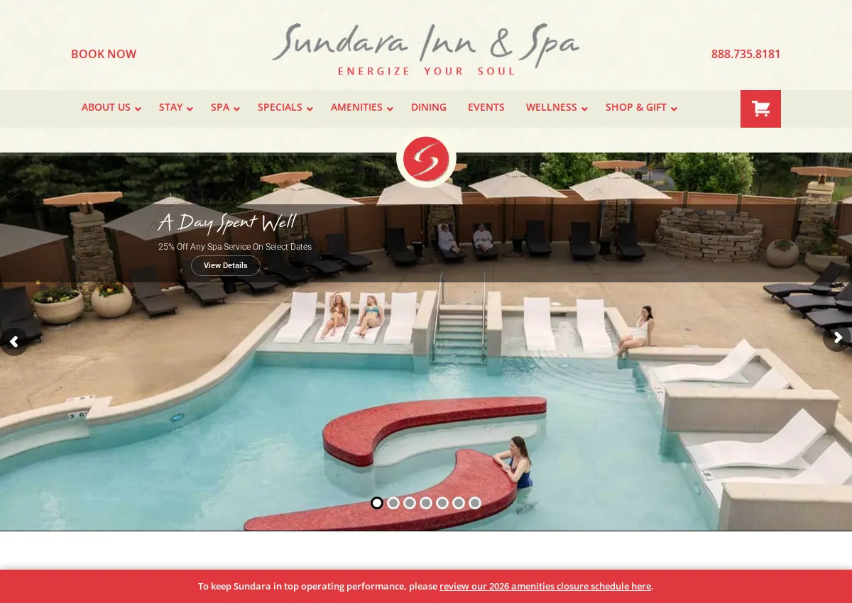 Store homepage
