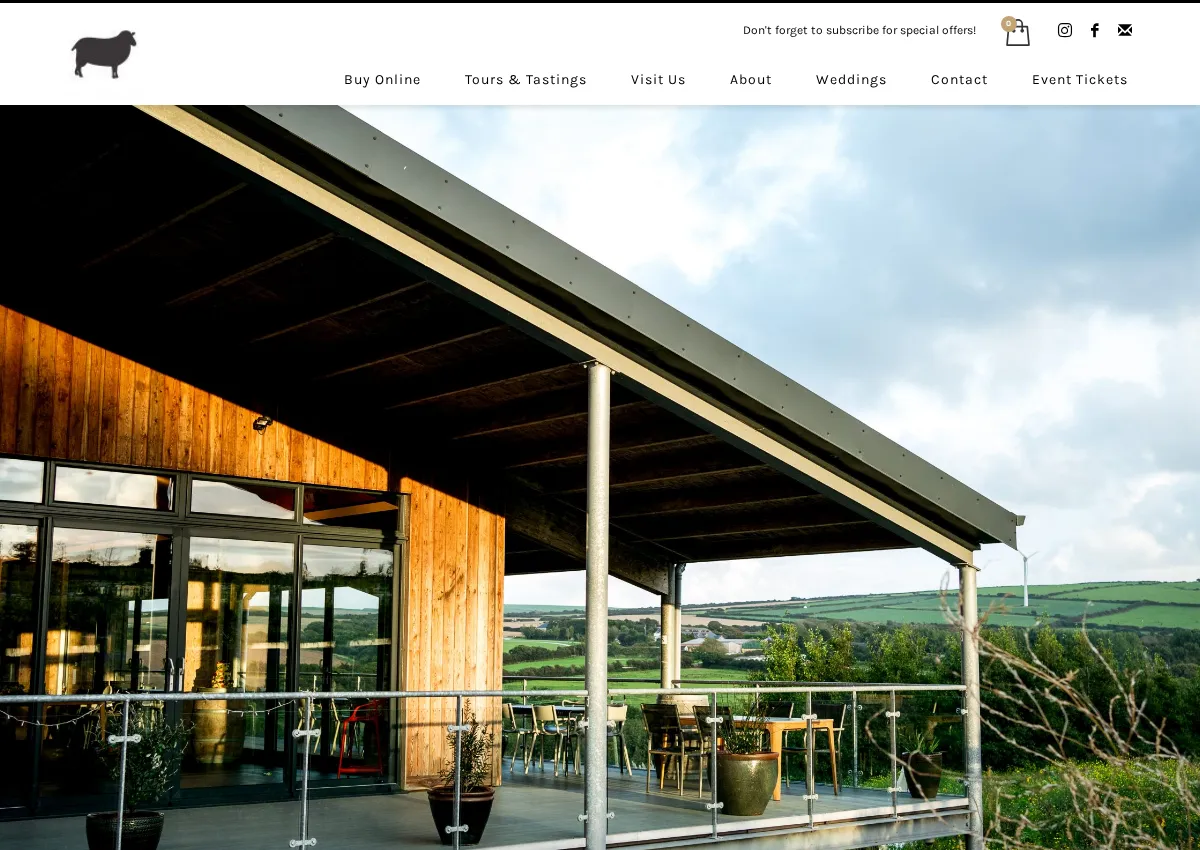 Store homepage