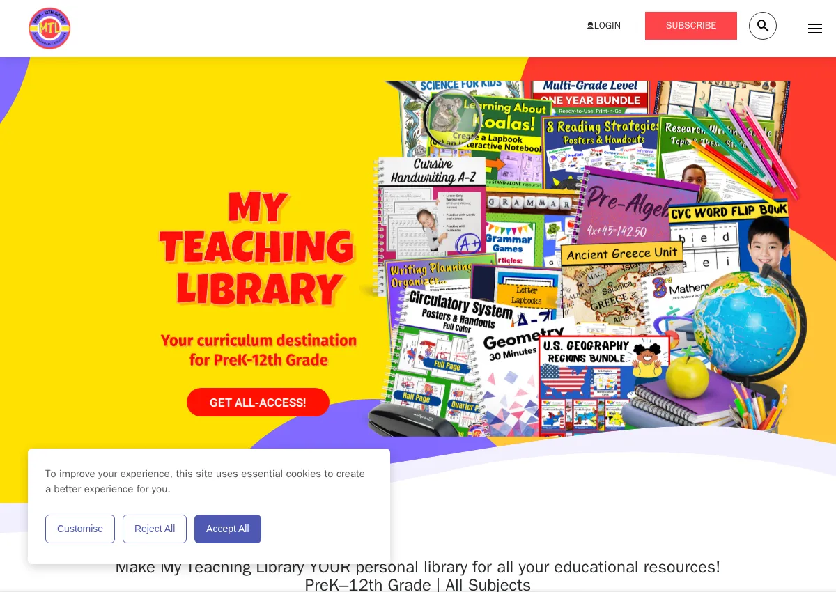 Store homepage