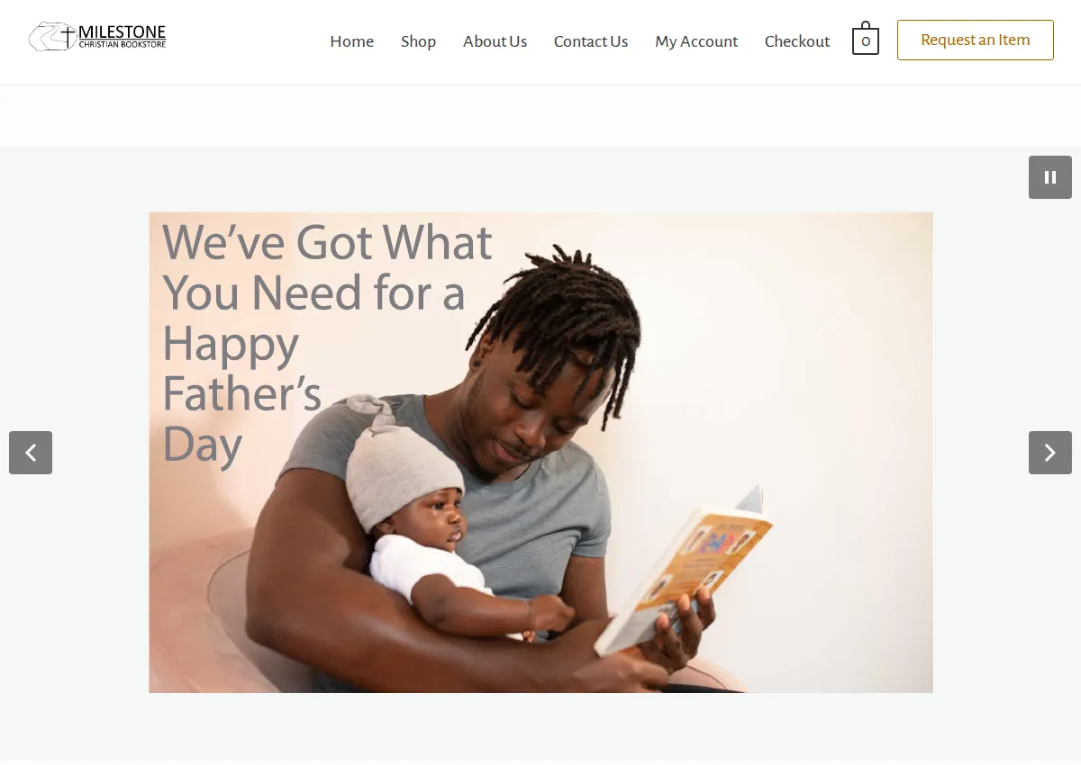 Store homepage