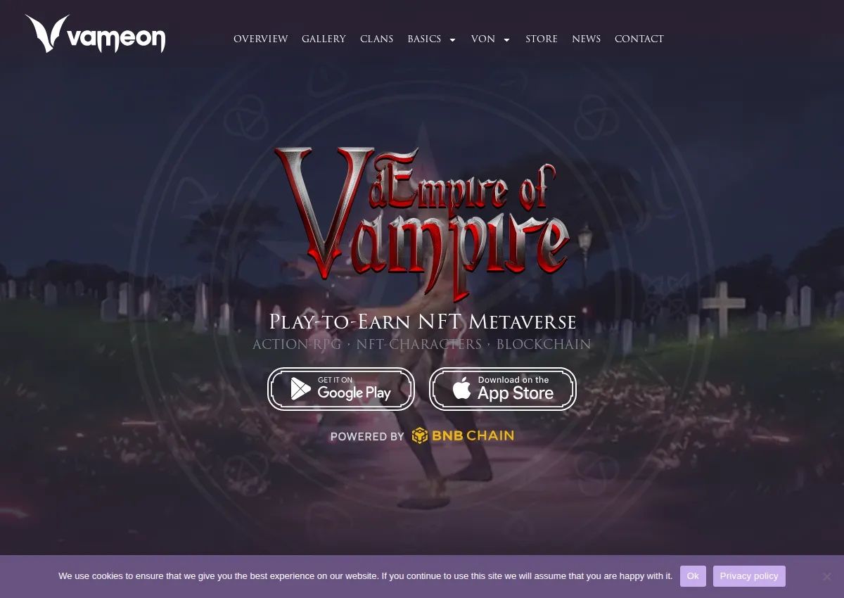 Store homepage