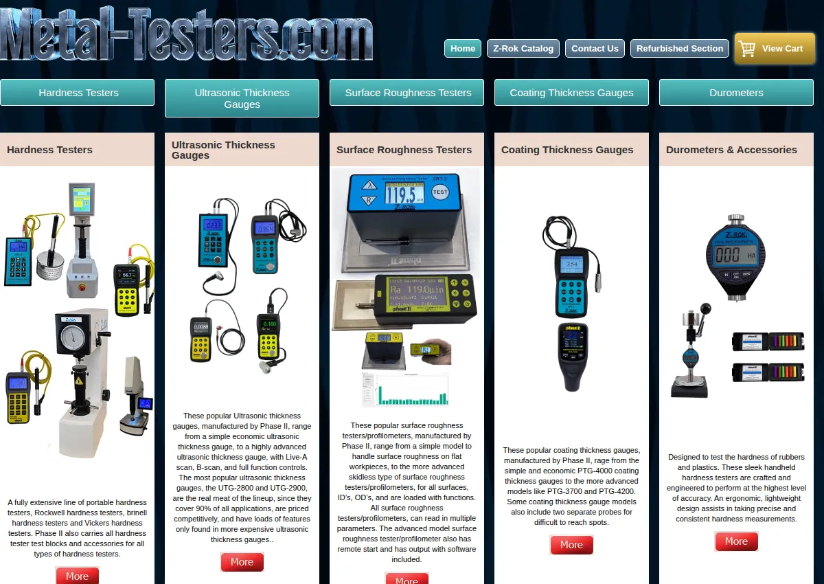 Store homepage