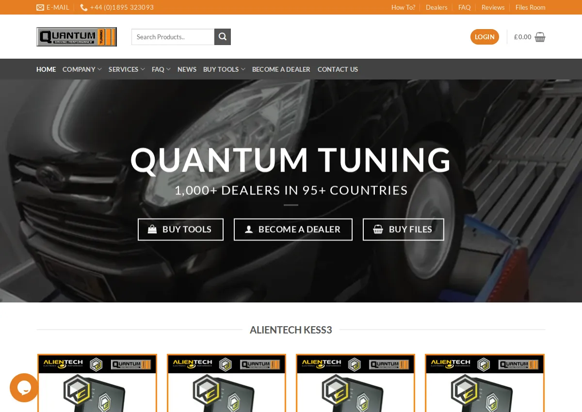 Store homepage