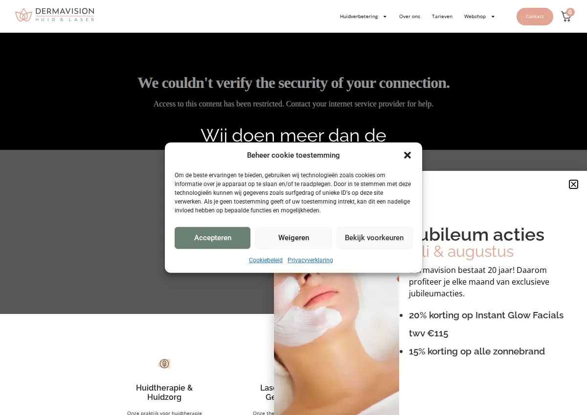 Store homepage