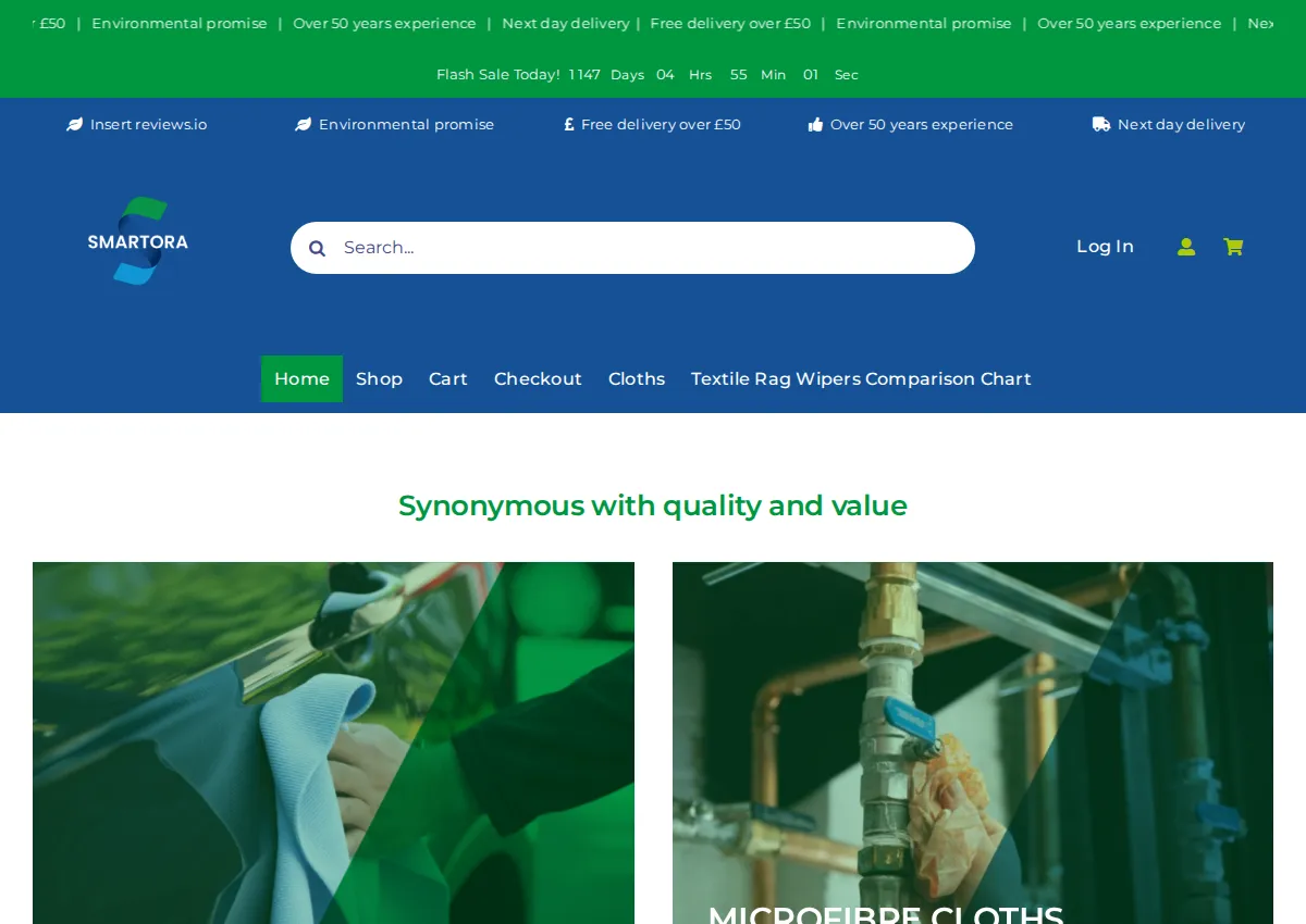 Store homepage
