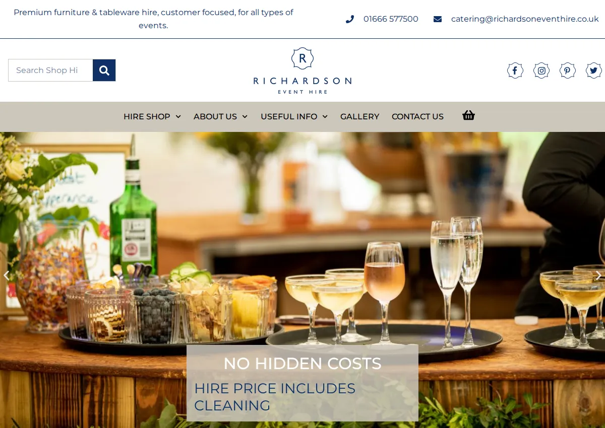 Store homepage