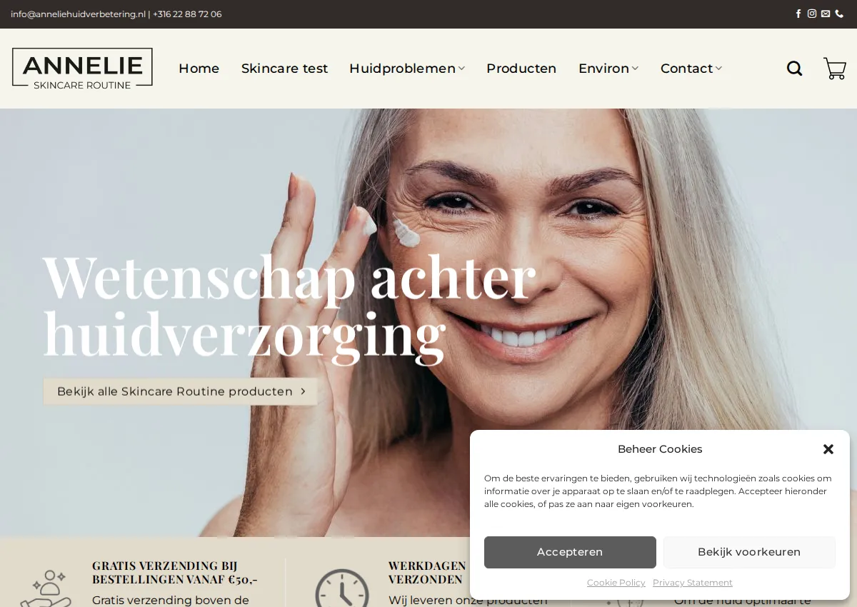 Store homepage