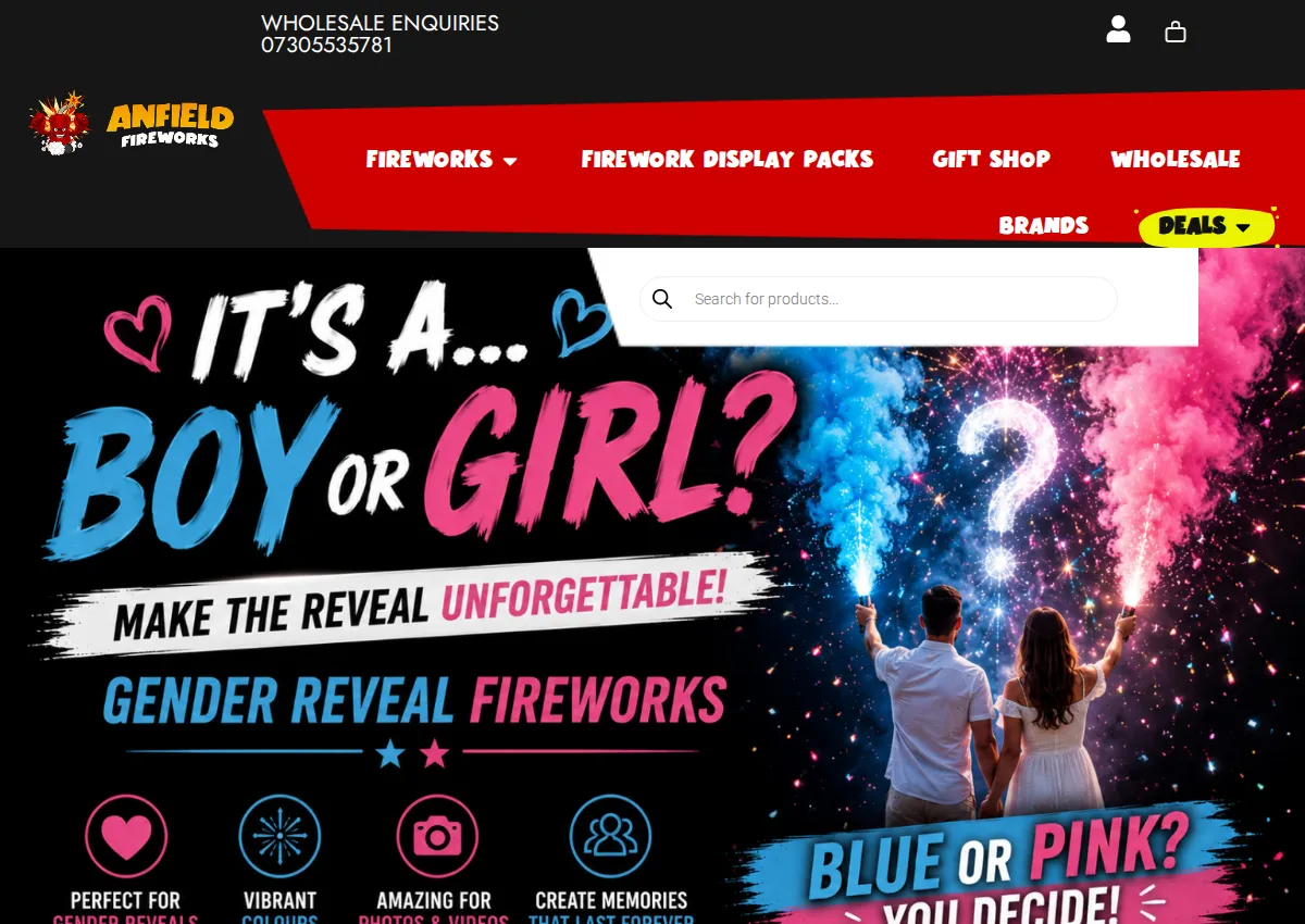 Store homepage