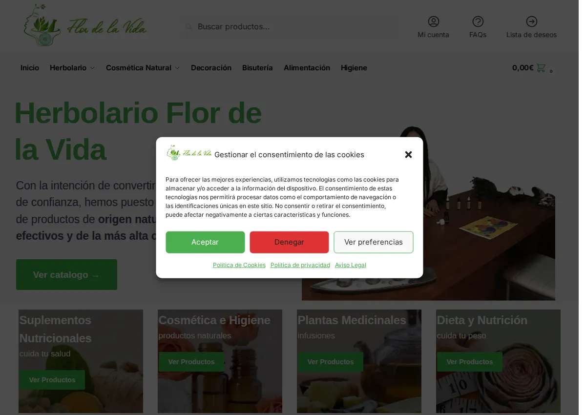 Store homepage