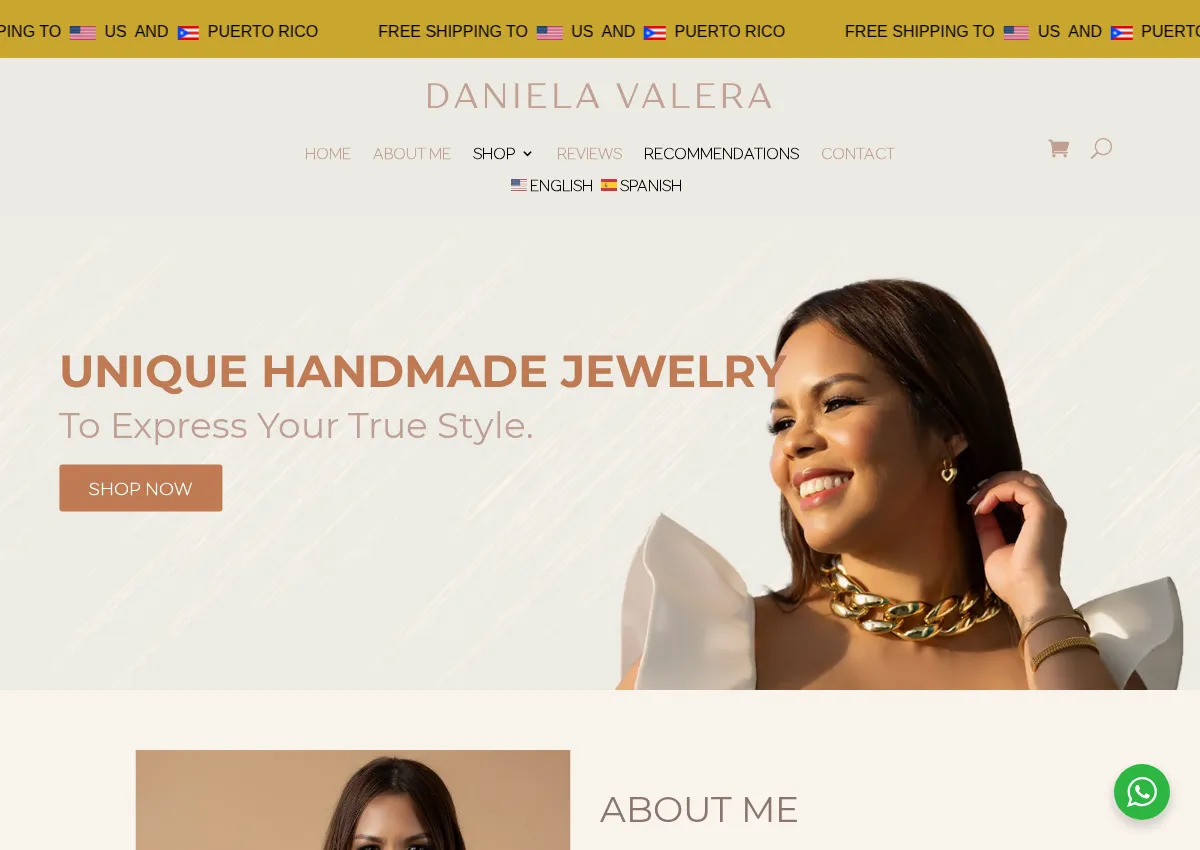 Store homepage
