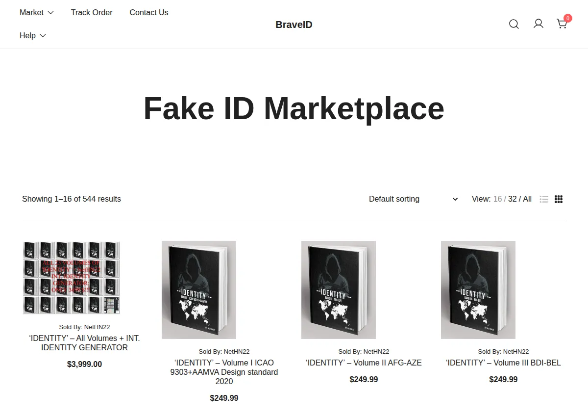 Store homepage