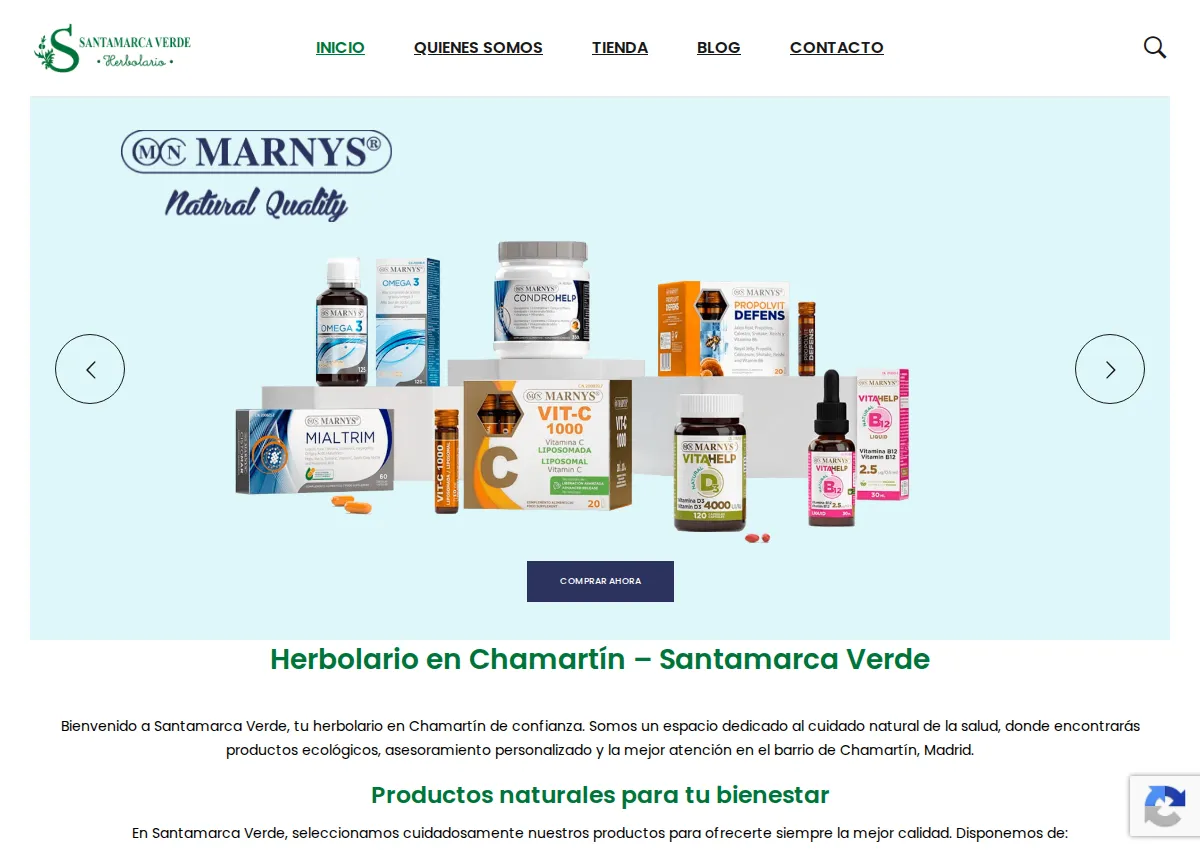 Store homepage