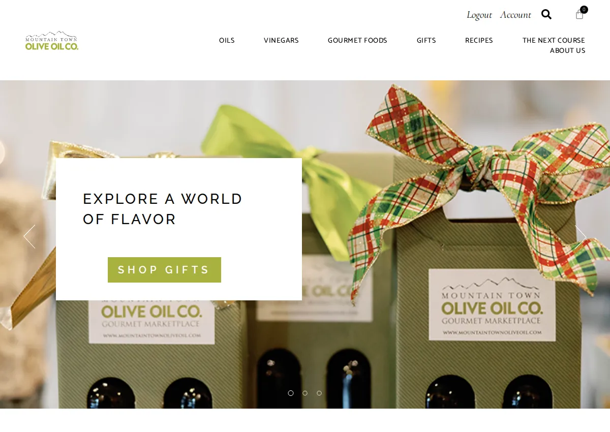 Store homepage