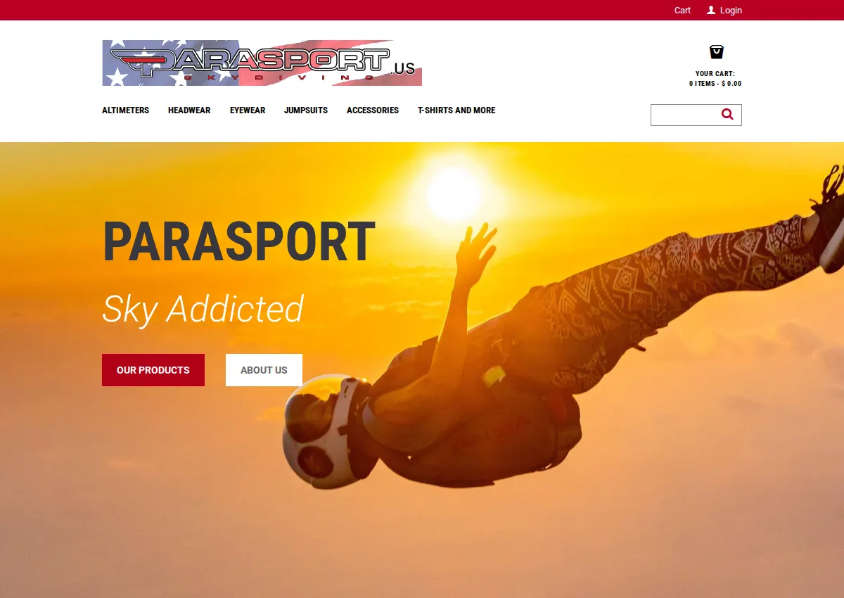 Store homepage