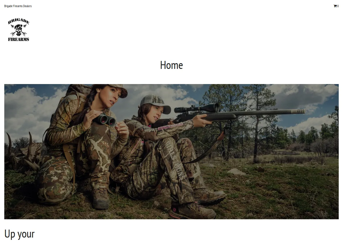 Store homepage