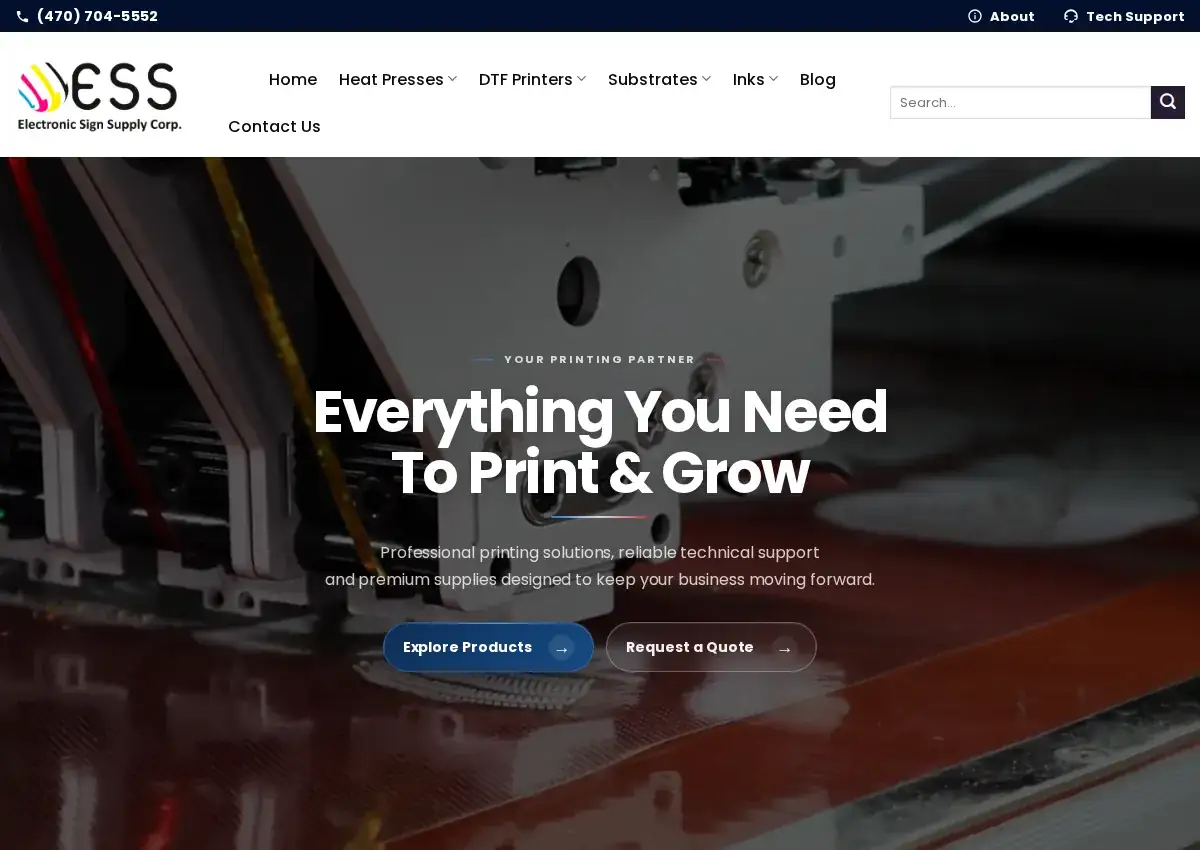 Store homepage