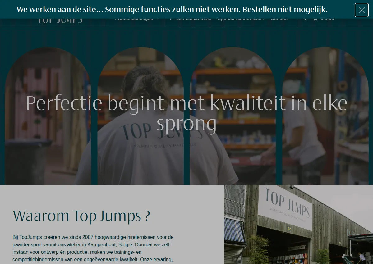 Store homepage